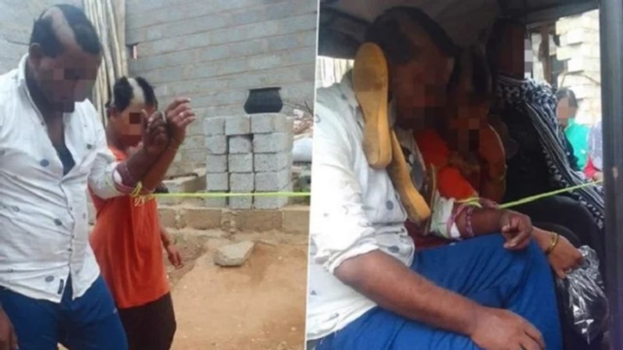 ಪತಿಯ ಅಕ್ರಮ ಸಂಬಂಧ, ಗಂಡನನ್ನು ಲವರ್ನೊಂದಿಗೆ ಕಟ್ಟಿ, ತಲೆಬೋಳಿಸಿ ರಸ್ತೆಯಲ್ಲಿ ಪರೇಡ್ ಮಾಡಿದ ಪತ್ನಿ! ಪತಿಯ ಅಕ್ರಮ ಸಂಬಂಧ, ಗಂಡನನ್ನು ಲವರ್ನೊಂದಿಗೆ ಕಟ್ಟಿ, ತಲೆಬೋಳಿಸಿ ರಸ್ತೆಯಲ್ಲಿ ಪರೇಡ್ ಮಾಡಿದ ಪತ್ನಿ!