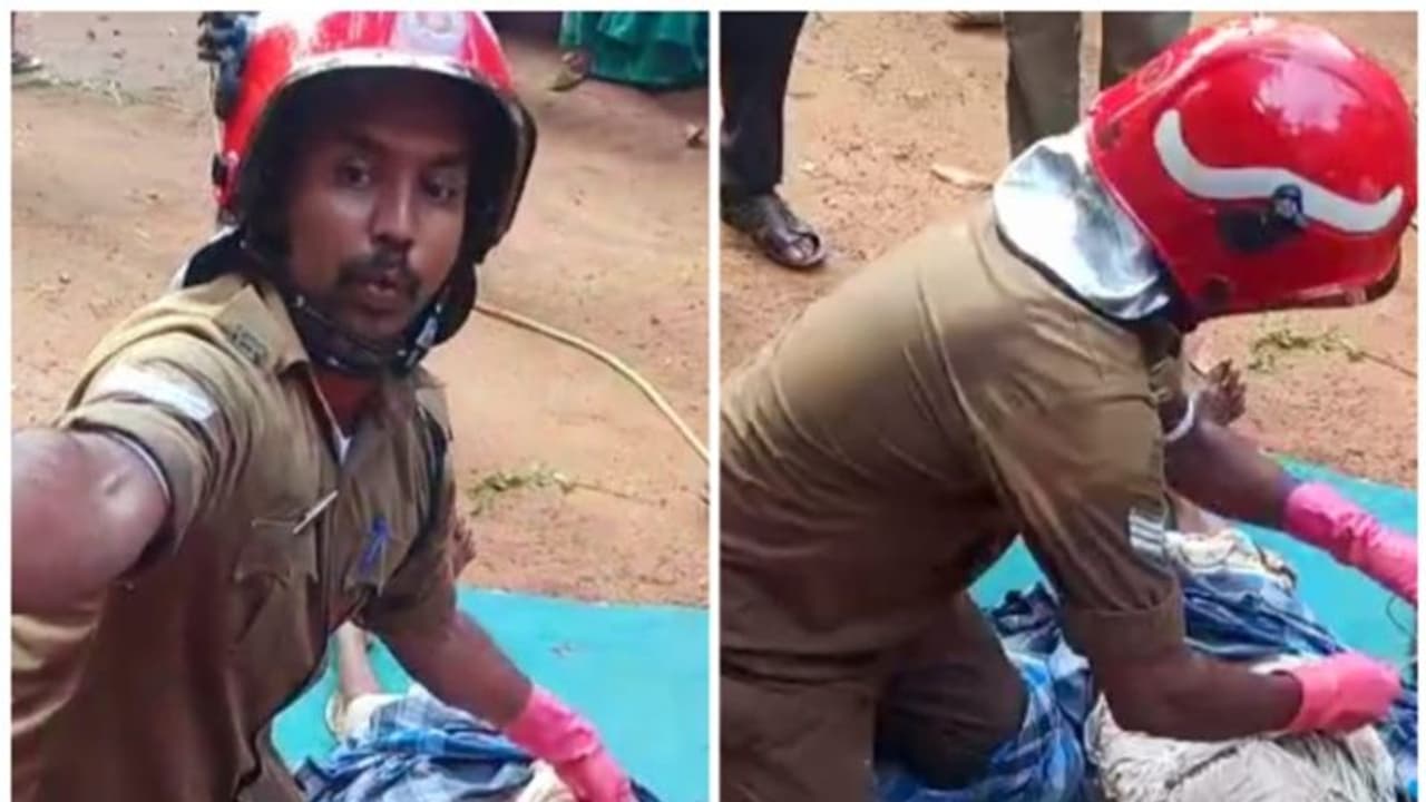 അറുപത് അടി താഴ്ചയുള്ള കിണറ്റില്‍ വീണ 85 വയസുകാരിക്ക് രക്ഷകരായി ഫയര്‍ഫോഴ്സ് സംഘം