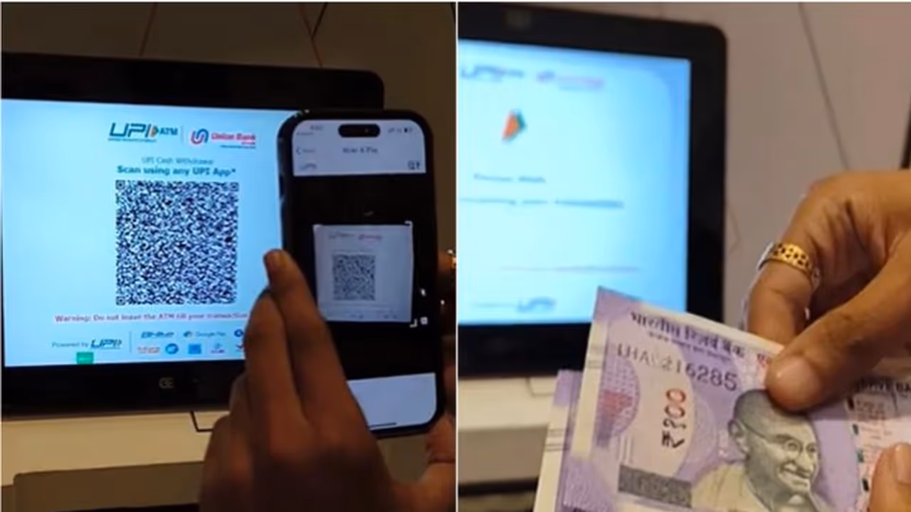 WATCH: Viral video shows man withdrawing cash from ATM using UPI; lauds innovative feature of 'Bharat' WATCH: Viral video shows man withdrawing cash from ATM using UPI; lauds innovative feature of 'Bharat'