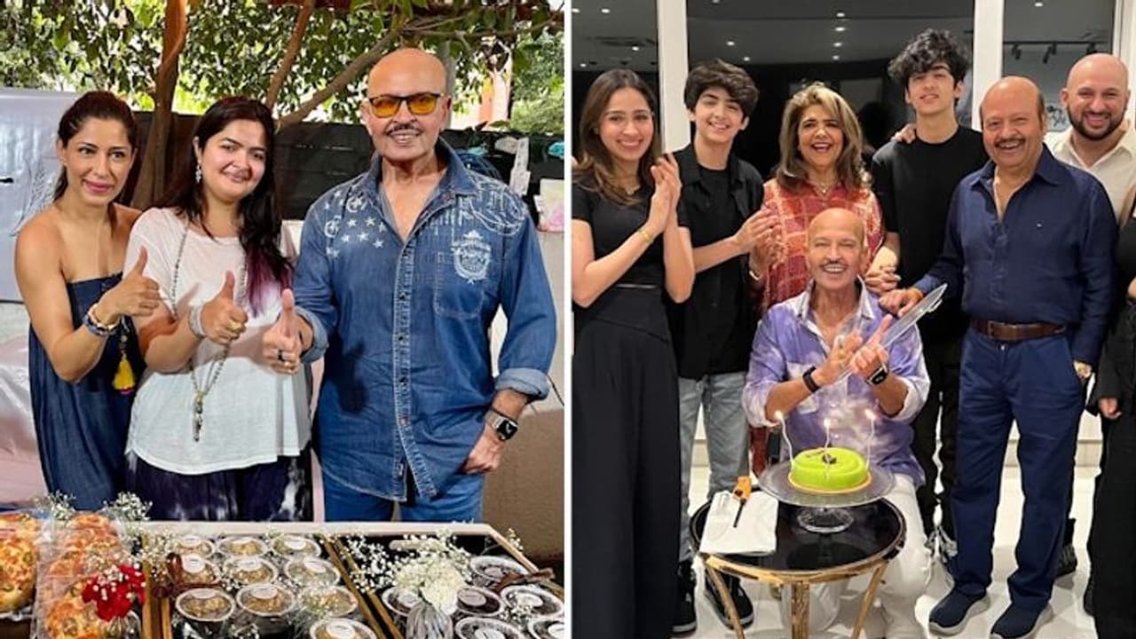 Rakesh Roshan celebrates 74th birthday with friends and family; see pictures inside Rakesh Roshan celebrates 74th birthday with friends and family; see pictures inside