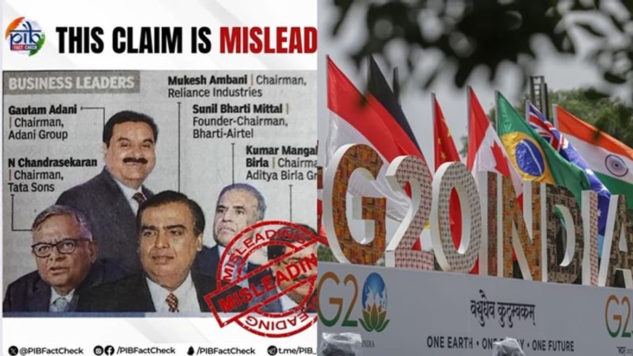 ಜಿ20 ಶೃಂಗಸಭೆ ಡಿನ್ನರ್ಗೆ ಅದಾನಿ, ಅಂಬಾನಿ; ರಾಯಿಟರ್ಸ್ ಪ್ರಕಟಿಸಿದ್ದು 'ತಪ್ಪು ಮಾಹಿತಿ' ಎಂದ ಸರ್ಕಾರ ಜಿ20 ಶೃಂಗಸಭೆ ಡಿನ್ನರ್ಗೆ ಅದಾನಿ, ಅಂಬಾನಿ; ರಾಯಿಟರ್ಸ್ ಪ್ರಕಟಿಸಿದ್ದು 'ತಪ್ಪು ಮಾಹಿತಿ' ಎಂದ ಸರ್ಕಾರ
