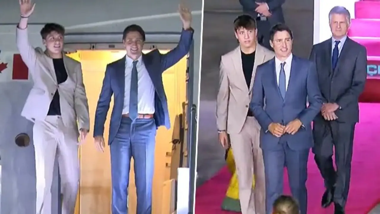 WATCH: Canadian PM Justin Trudeau lands in New Delhi for G20 Summit