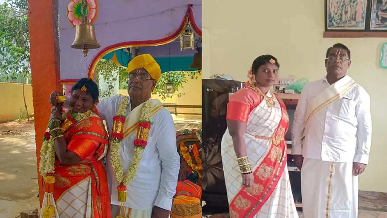 ಪ್ರೀತಿಗೆ ವಯಸ್ಸಿನ ಗಡಿ ಇಲ್ಲ: 75ರ ವಯಸ್ಸಿನಲ್ಲೂ 35ರ ಯುವತಿಗೆ ತಾಳಿ ಕಟ್ಟಿದ ಅಜ್ಜ!