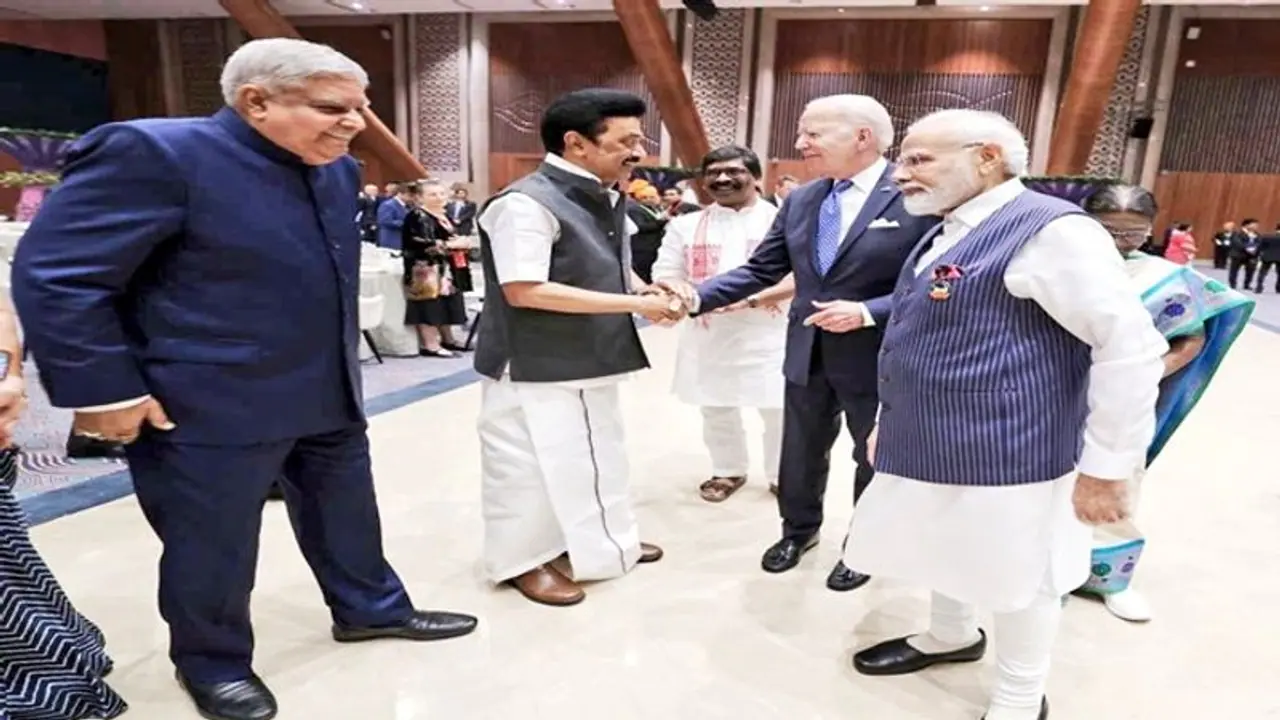 டெல்லியில் அமெரிக்க அதிபர் ஜோ பைடன் முதல்வர் ஸ்டாலின் சந்திப்பு! டெல்லியில் அமெரிக்க அதிபர் ஜோ பைடன் முதல்வர் ஸ்டாலின் சந்திப்பு!