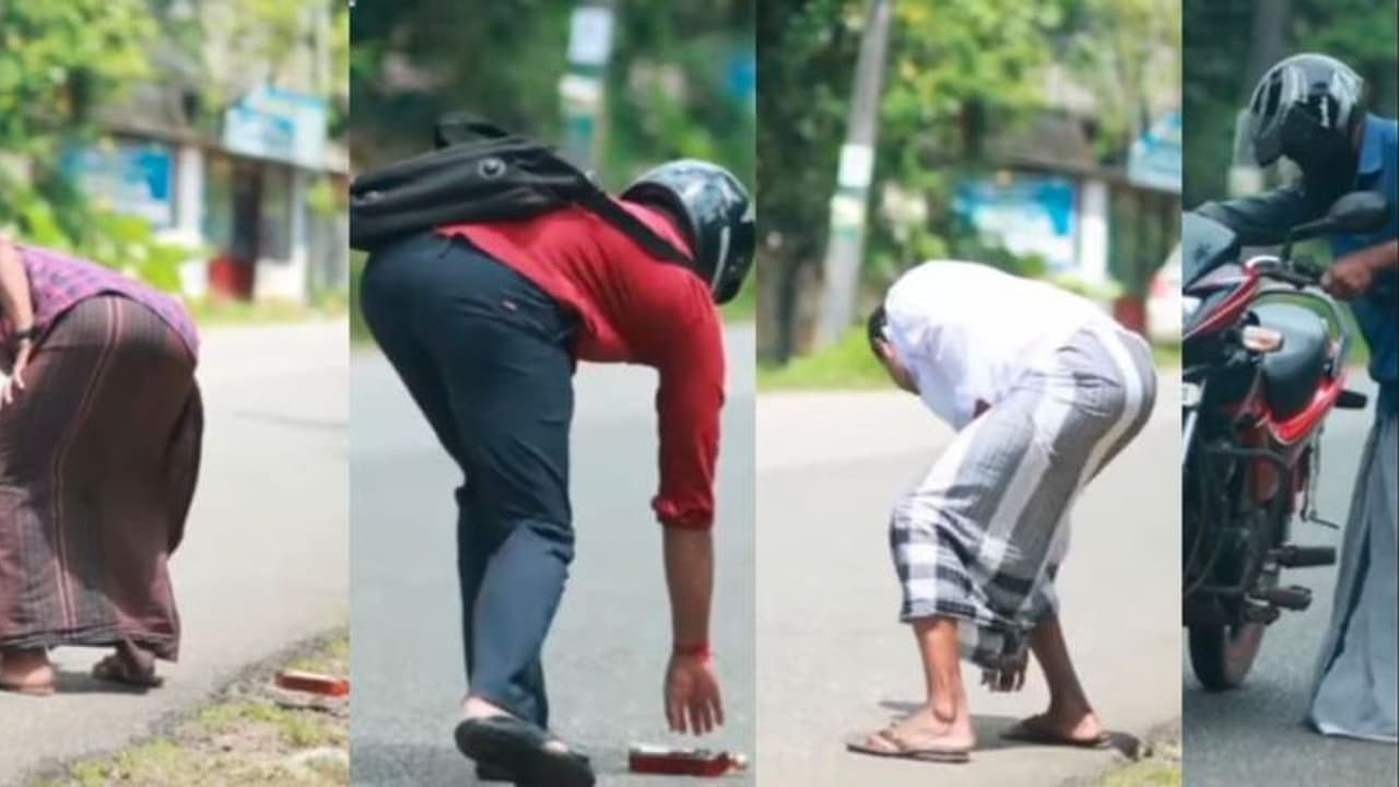 ರಸ್ತೆಯಲ್ಲಿ ಫುಲ್ ಬಾಟಲ್ 'ಎಣ್ಣೆ' ಸಿಕ್ಕರೆ ಜನರ ರಿಯಾಕ್ಷನ್ ಹೇಗಿರುತ್ತೆ... ನೋಡಿ ಈ ವೈರಲ್ ವೀಡಿಯೋ