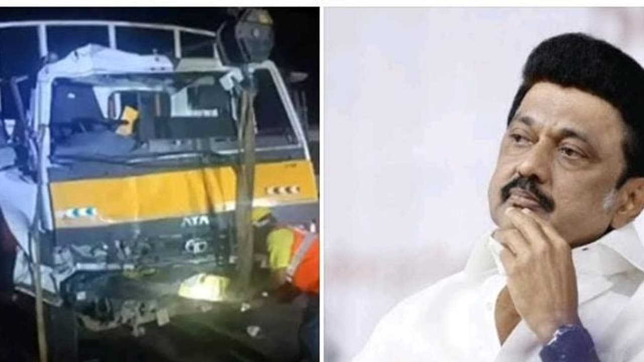 வேன் கவிழ்ந்து 7 பெண்கள் துடி துடித்து பலியான சம்பவம்..! மிகுந்த வேதனை தருகிறது ஸ்டாலின் இரங்கல்