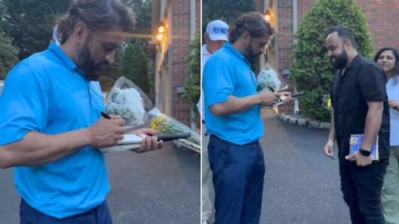 எனக்கு சாக்லேட் வேணும்.. ரசிகரிடம் க்யூட்டாக சண்டை போட்ட தோனி.. என்ன மனுஷன்யா.!