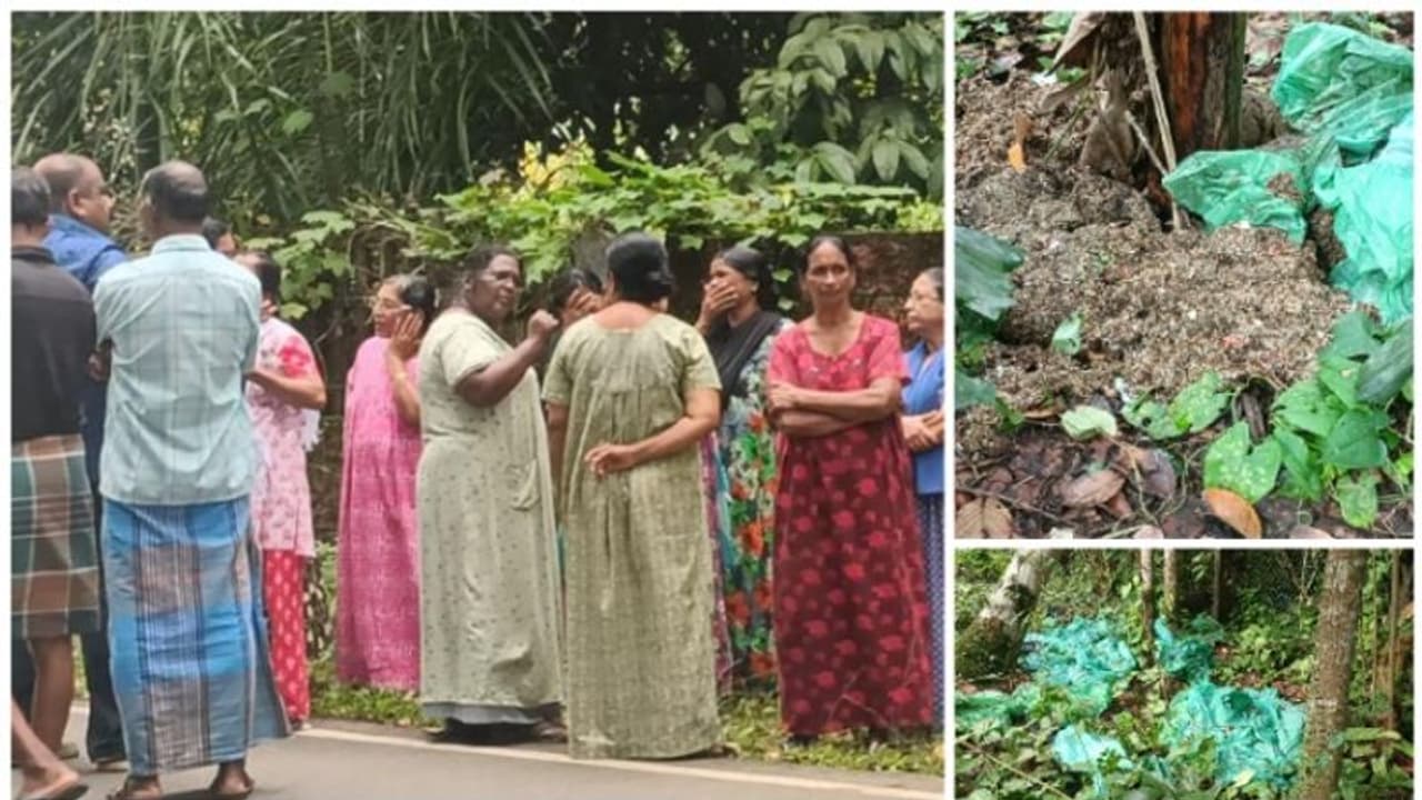 ജനവാസ മേഖലയിൽ ആശുപത്രി മാലിന്യം തള്ളി; നാട്ടുകാര്‍ കണ്ടുപിടിച്ചപ്പോള്‍ തിരിച്ചെടുത്തു, പിഴ ചുമത്തി പഞ്ചായത്ത്