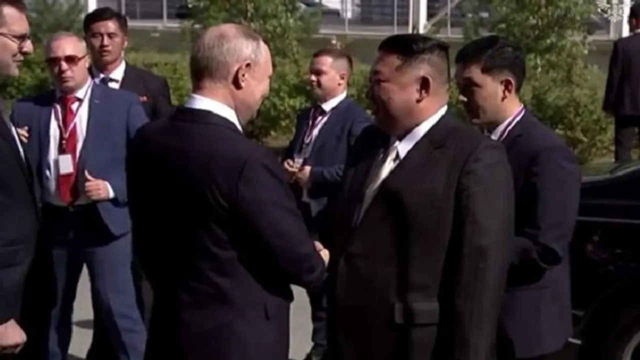 Historic meeting: Russian President Putin welcomes Kim Jong un at cosmodrome | WATCH Historic meeting: Russian President Putin welcomes Kim Jong un at cosmodrome | WATCH