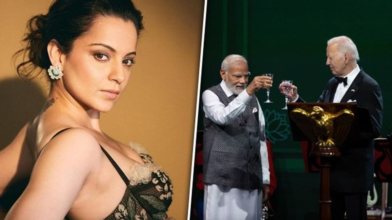  Kangana Ranaut reacts to PM Modi Biden's old toast video, where US President is mocking India's PM (Watch)