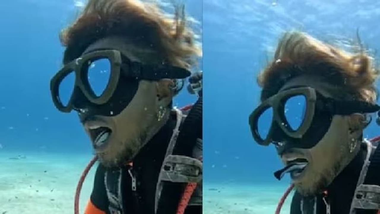 കടലിന്നടിയിൽ ഡൈവറുടെ വായിൽ കയറി വൃത്തിയാക്കുന്ന മത്സ്യം; രണ്ട് ദശലക്ഷത്തിലധികം ആളുകളെ ആകർഷിച്ച ആ വീഡിയോ