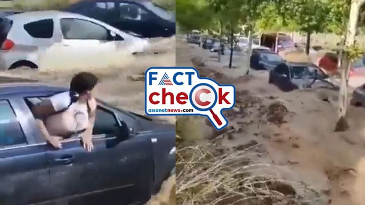 ലിബിയ പ്രളയം: ഒഴുകിപ്പോകുന്ന കാറുകള്, ജീവനും കൊണ്ട് പുറത്തേക്ക് ചാടുന്ന യുവതി Fact Check ലിബിയ പ്രളയം: ഒഴുകിപ്പോകുന്ന കാറുകള്, ജീവനും കൊണ്ട് പുറത്തേക്ക് ചാടുന്ന യുവതി Fact Check