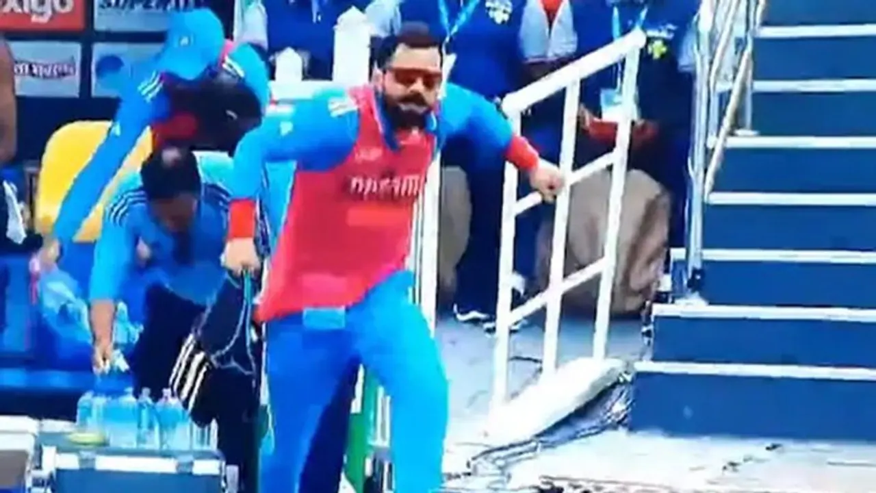 Asia Cup 2023: Virat Kohli's playful 'water boy' act lights up clash with Bangladesh Asia Cup 2023: Virat Kohli's playful 'water boy' act lights up clash with Bangladesh