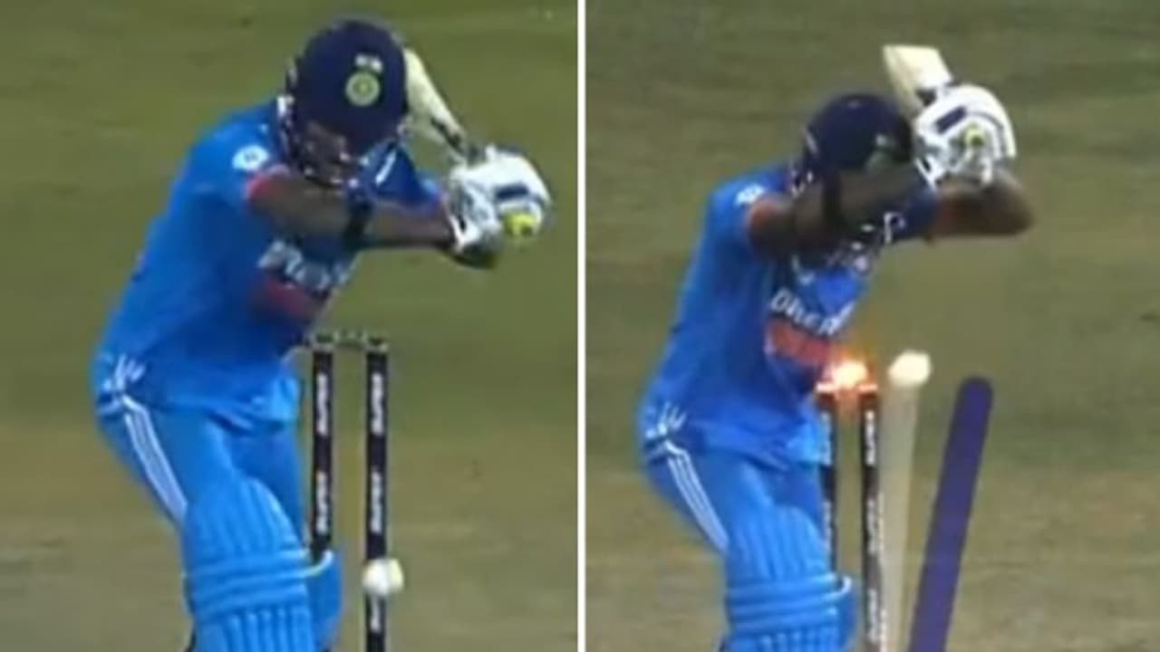 ലീവ് ചെയ്ത പന്തിൽ ക്ലീൻ ബൗൾഡ്, തിളക്കം മങ്ങി തിലകിന്റെ അരങ്ങേറ്റം;സഞ്ജുവിന്റെ വില മനസിലായില്ലേ എന്ന് ആരാധകർ ലീവ് ചെയ്ത പന്തിൽ ക്ലീൻ ബൗൾഡ്, തിളക്കം മങ്ങി തിലകിന്റെ അരങ്ങേറ്റം;സഞ്ജുവിന്റെ വില മനസിലായില്ലേ എന്ന് ആരാധകർ