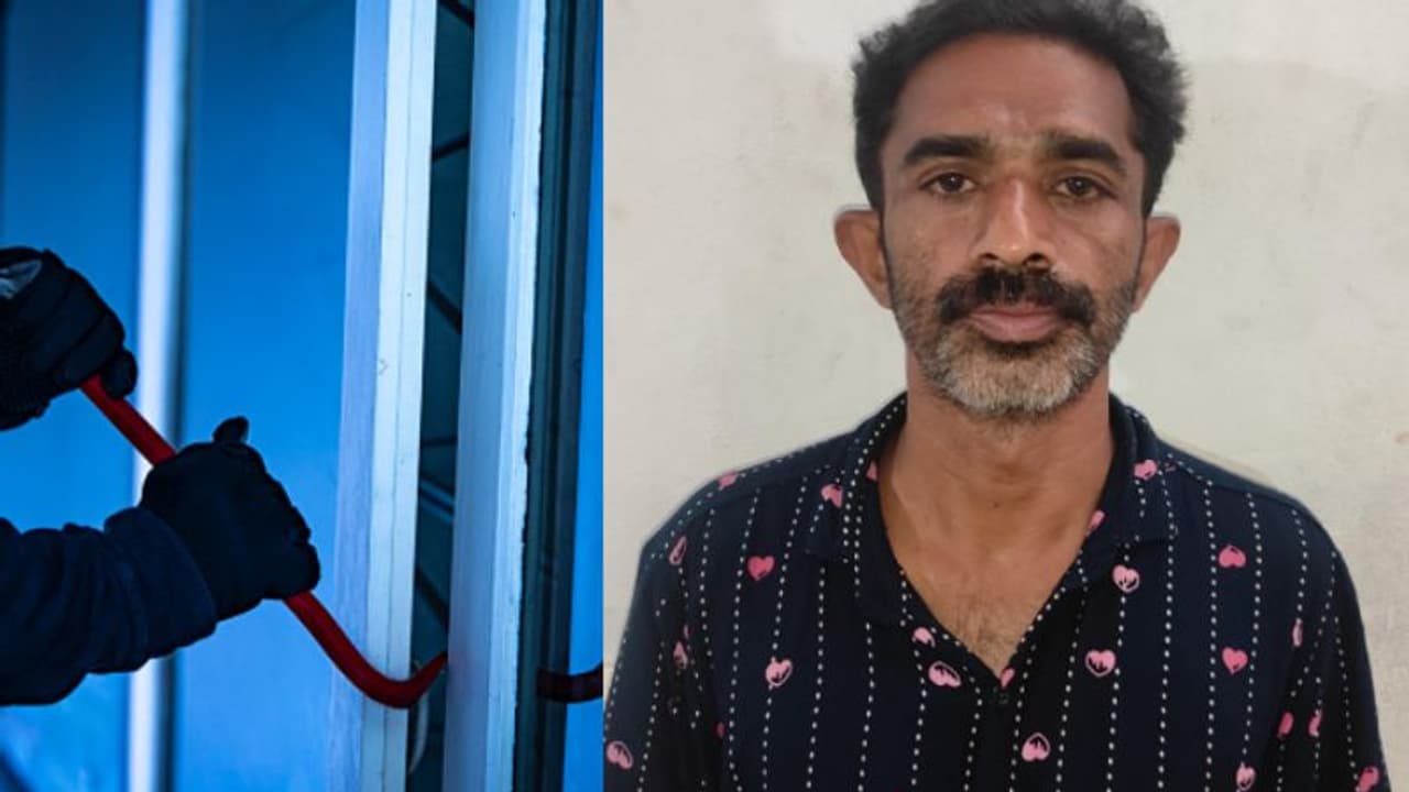 ജയിലിൽ നിന്നിറങ്ങി മൂന്നാം ദിവസം അദ്വൈതാശ്രമത്തിൽ മോഷണം; 15 ലേറെ കേസ്, പ്രതി വീണ്ടും പിടിയിൽ ജയിലിൽ നിന്നിറങ്ങി മൂന്നാം ദിവസം അദ്വൈതാശ്രമത്തിൽ മോഷണം; 15 ലേറെ കേസ്, പ്രതി വീണ്ടും പിടിയിൽ