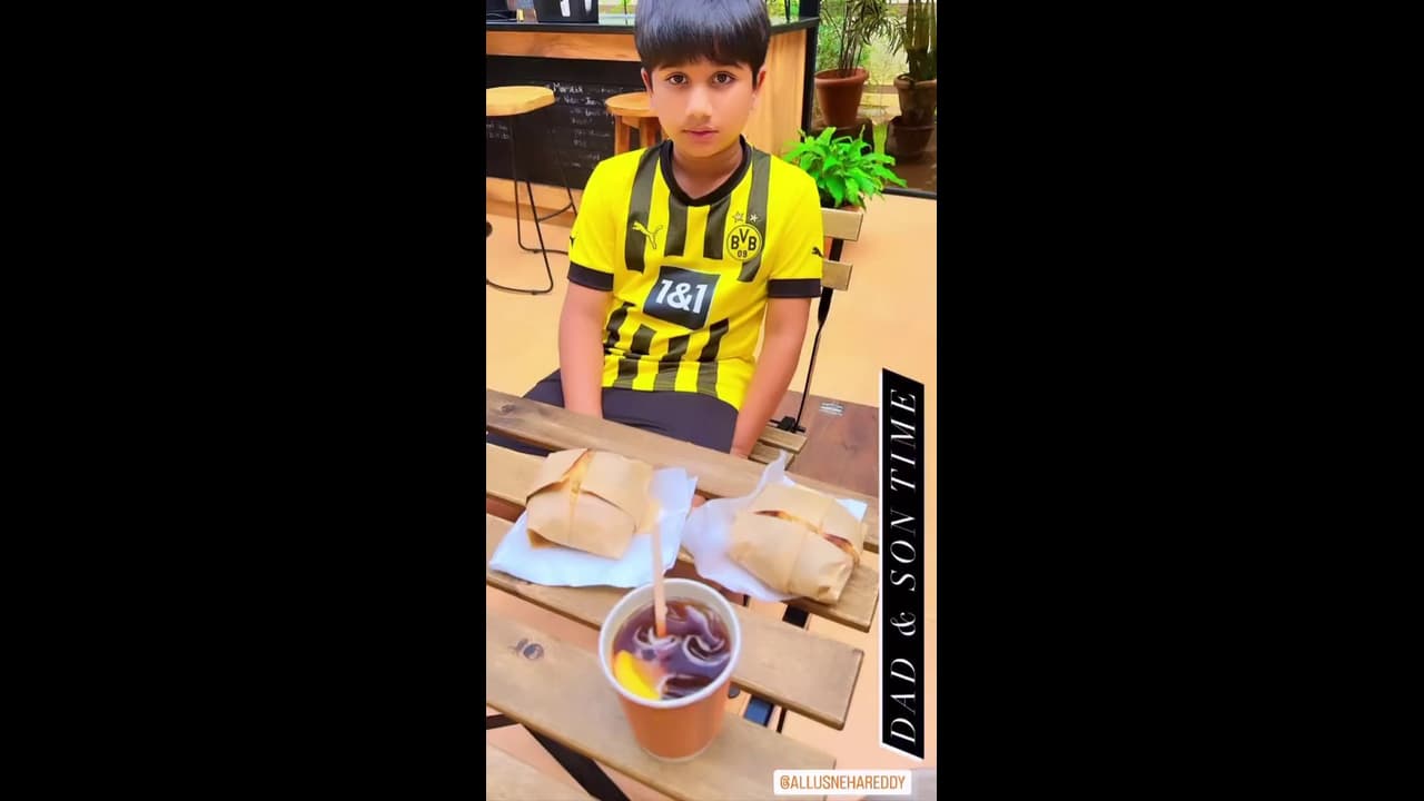 Allu Arjun shares adorable picture with son Allu Ayaan; says ”Dad & son time”