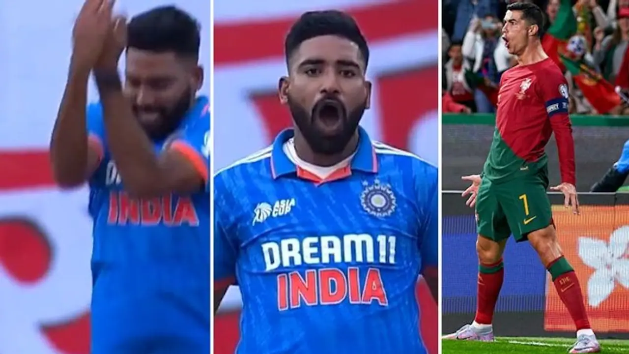 Asia Cup 2023 Final, IND vs SL: On fire Siraj's Siuuu celebration goes viral; Ronaldo fans applaud WATCH Asia Cup 2023 Final, IND vs SL: On fire Siraj's Siuuu celebration goes viral; Ronaldo fans applaud WATCH
