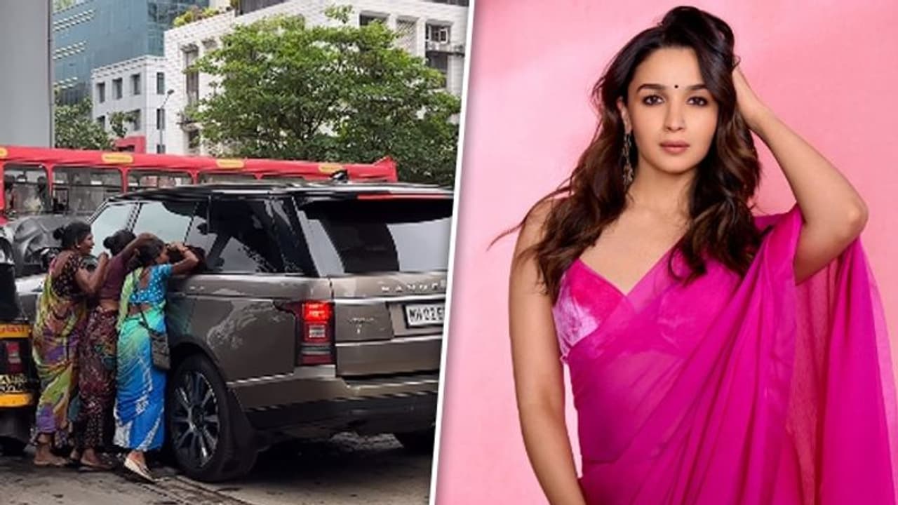 Did Alia Bhatt's car gets mobbed by group of women?