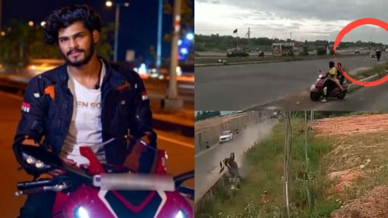 ട്രാഫിക്ക് നിയമങ്ങള് കാറ്റില് പറത്തി തമിഴ് യുട്യൂബര്; ബൈക്ക് സ്റ്റണ്ടിനിടെ അപകടം: വീഡിയോ ട്രാഫിക്ക് നിയമങ്ങള് കാറ്റില് പറത്തി തമിഴ് യുട്യൂബര്; ബൈക്ക് സ്റ്റണ്ടിനിടെ അപകടം: വീഡിയോ