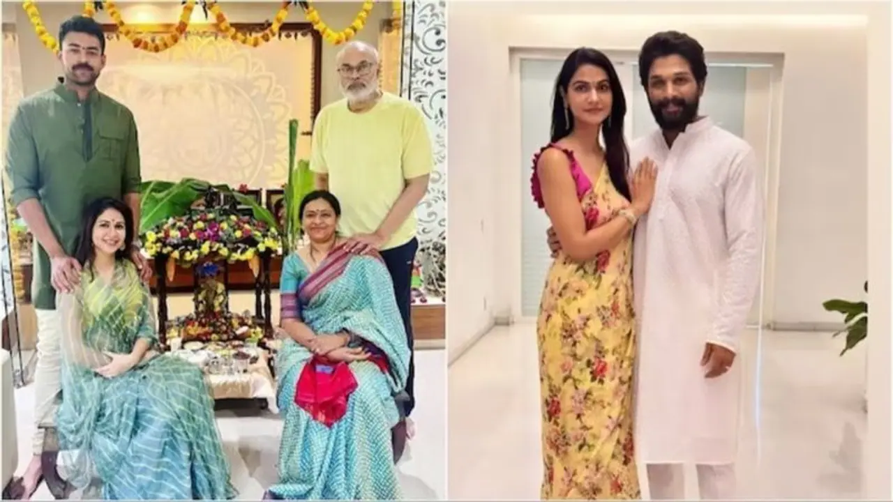 Ganesh Chaturthi 2023: Allu Arjun, Ram Charan, Dhanush and other South celebs welcome Lord Ganesh home