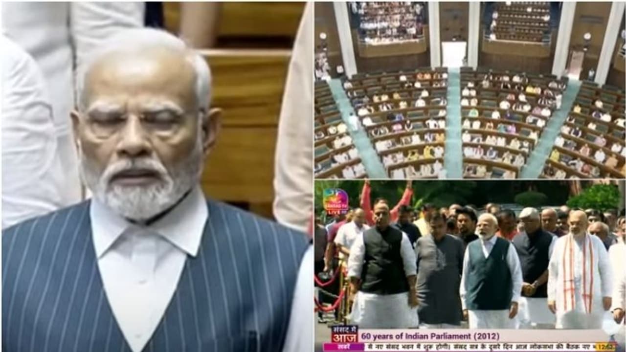 కొత్త పార్లమెంట్ భవనం: కొలువుదీరిన లోక్ సభ కొత్త పార్లమెంట్ భవనం: కొలువుదీరిన లోక్ సభ