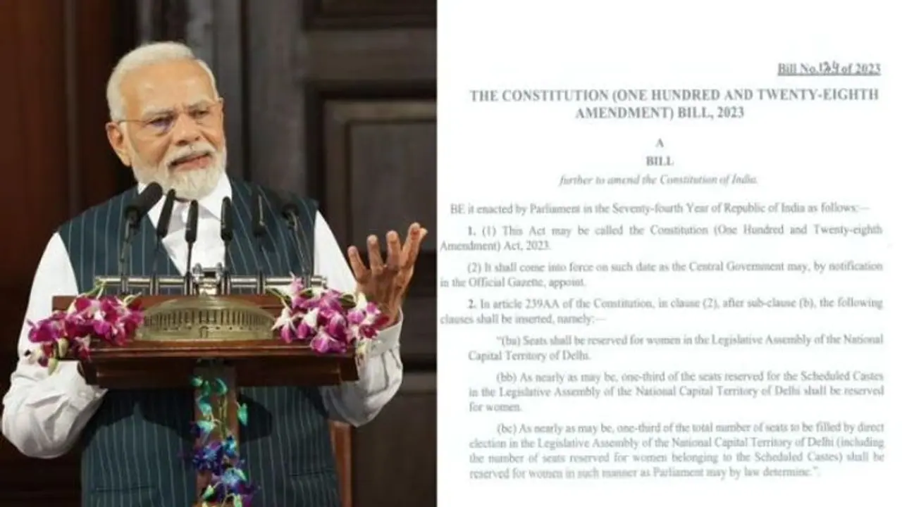 ಲೋಕಸಭೆಯಲ್ಲಿ ಮಂಡನೆಯಾಯ್ತು ಮಹಿಳಾ ಮೀಸಲಾತಿ ಮಸೂದೆ: ದೇವರು ನನಗೆ ಅವಕಾಶ ಕೊಟ್ಟಿದ್ದಾರೆ ಎಂದ ಪ್ರಧಾನಿ ಮೋದಿ ಲೋಕಸಭೆಯಲ್ಲಿ ಮಂಡನೆಯಾಯ್ತು ಮಹಿಳಾ ಮೀಸಲಾತಿ ಮಸೂದೆ: ದೇವರು ನನಗೆ ಅವಕಾಶ ಕೊಟ್ಟಿದ್ದಾರೆ ಎಂದ ಪ್ರಧಾನಿ ಮೋದಿ