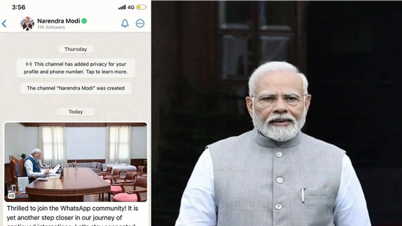 ಜನಸಾಮಾನ್ಯರಿಗೆ ಮತ್ತಷ್ಟು ಹತ್ತಿರವಾದ ಮೋದಿ, ವ್ಯಾಟ್ಸ್ಆ್ಯಪ್ ಚಾನೆಲ್ ಸೇರಿದ ಪ್ರಧಾನಿ!