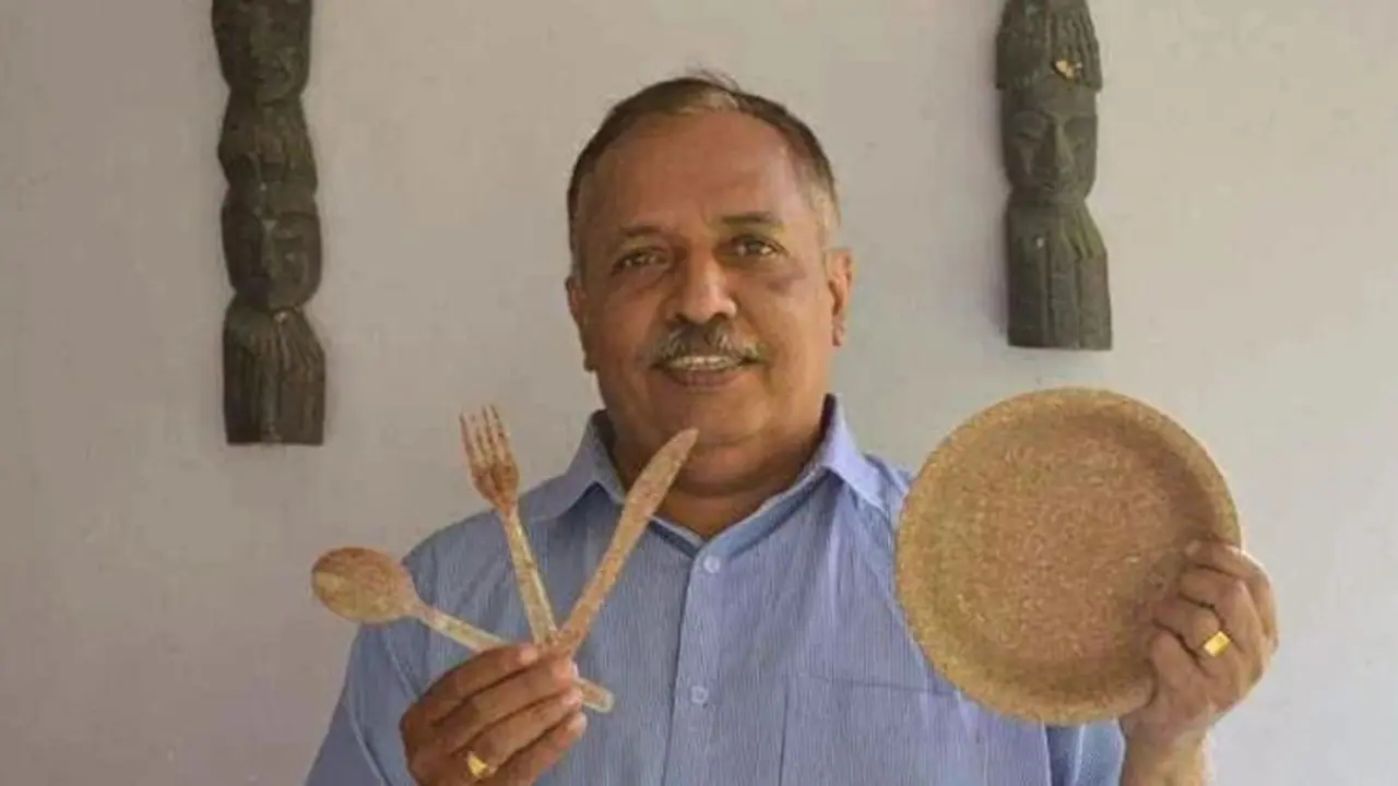 ಊಟದ ಜೊತೆಗೆ ತಟ್ಟೆಯನ್ನೂ ತಿನ್ನಬಹುದು; ಗೋಧಿ ಹೊಟ್ಟಿನ ಪ್ಲೇಟ್ ತಯಾರಿಸಿ ಯಶಸ್ಸು ಕಂಡ ಕೇರಳದ ಉದ್ಯಮಿ
