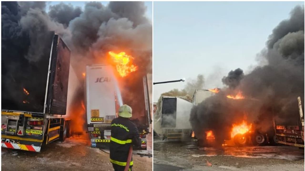 ഒമാനിലെ വ്യവസായ മേഖലയിൽ തീപിടിത്തം ഒമാനിലെ വ്യവസായ മേഖലയിൽ തീപിടിത്തം