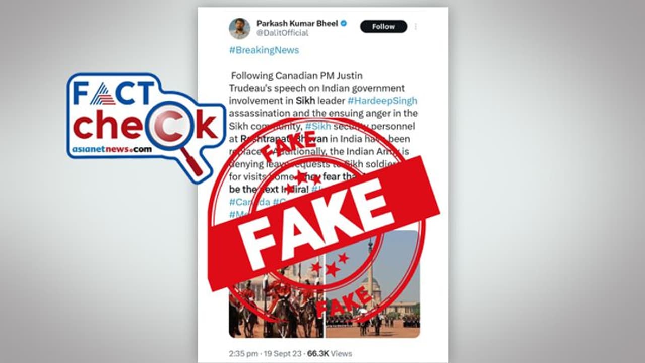 രാഷ്ട്രപതി ഭവനിലെ സിഖ് സുരക്ഷാ ഗാർഡുകളെ മാറ്റി എന്ന് പ്രചാരണം; പൊളിച്ചടുക്കി ഇന്ത്യന് ആര്മി, മുന്നറിയിപ്പ് രാഷ്ട്രപതി ഭവനിലെ സിഖ് സുരക്ഷാ ഗാർഡുകളെ മാറ്റി എന്ന് പ്രചാരണം; പൊളിച്ചടുക്കി ഇന്ത്യന് ആര്മി, മുന്നറിയിപ്പ്