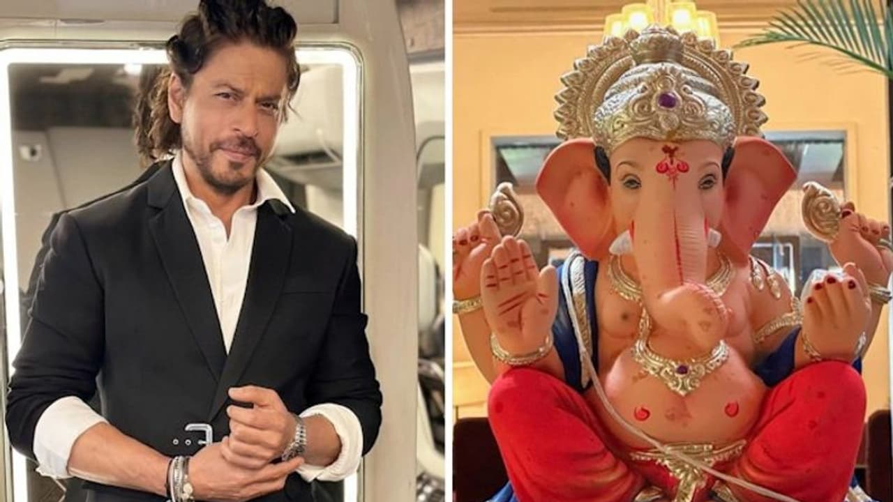 Ganesh Chaturthi 2023: Shah Rukh Khan welcomes Bappa to Mannat, wishes fans happiness, 'lots of modak'