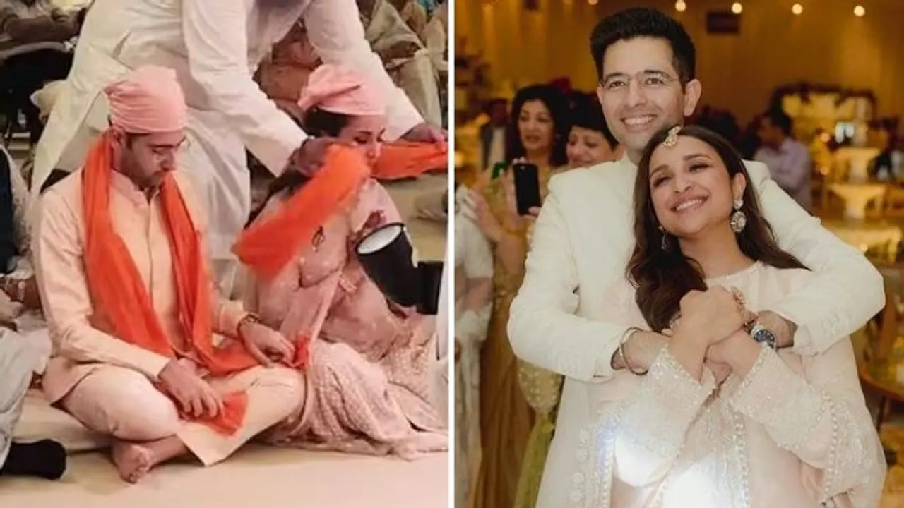 Parineeti Chopra Raghav Chadha Wedding: The couple partake in Ardas and Kirtan, seek blessings at Gurudwara 