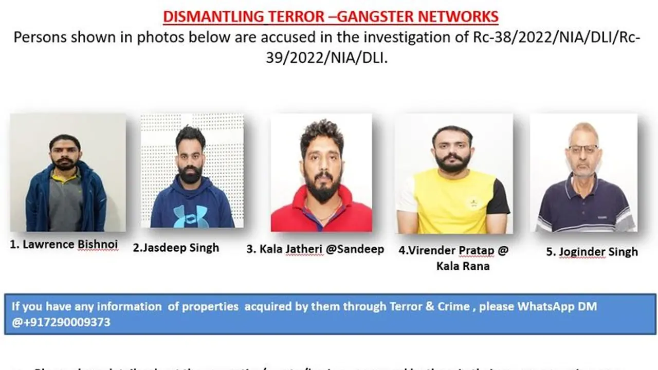 Dismantling terror gangster networks: NIA releases list of 43 criminals, many with Canada and Khalistan links Dismantling terror gangster networks: NIA releases list of 43 criminals, many with Canada and Khalistan links