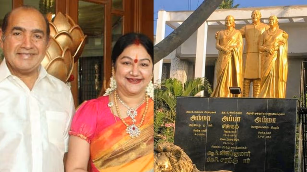 உயிரோடு இருக்கும் போதே தனக்கு தானே சிலை வைத்த நடிகர் விஜயகுமார்.. அவரின் வீட்டை பார்த்திருக்கீங்களா?