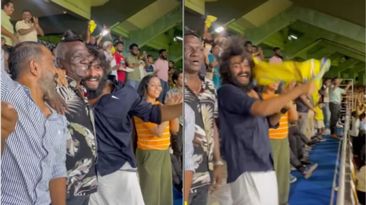 ബെംഗളൂരുവിനെ പപ്പടംപോലെ പൊടിച്ച് ബ്ലാസ്റ്റേഴ്‌സ്; പക്കാ ലോക്കല്‍ ആരാധകനായി പെപ്പെ, കൂടെ ഐ എം വിജയനും