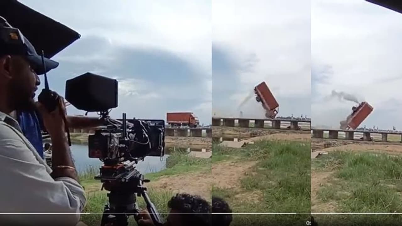 സജ്ജീകരിച്ചത് 8 ക്യാമറകള്‍! 'ജയിലറി'ലെ ട്രക്ക് മറിക്കല്‍ ചിത്രീകരിച്ചത് ഇങ്ങനെ: അപൂര്‍വ്വ വീഡിയോ