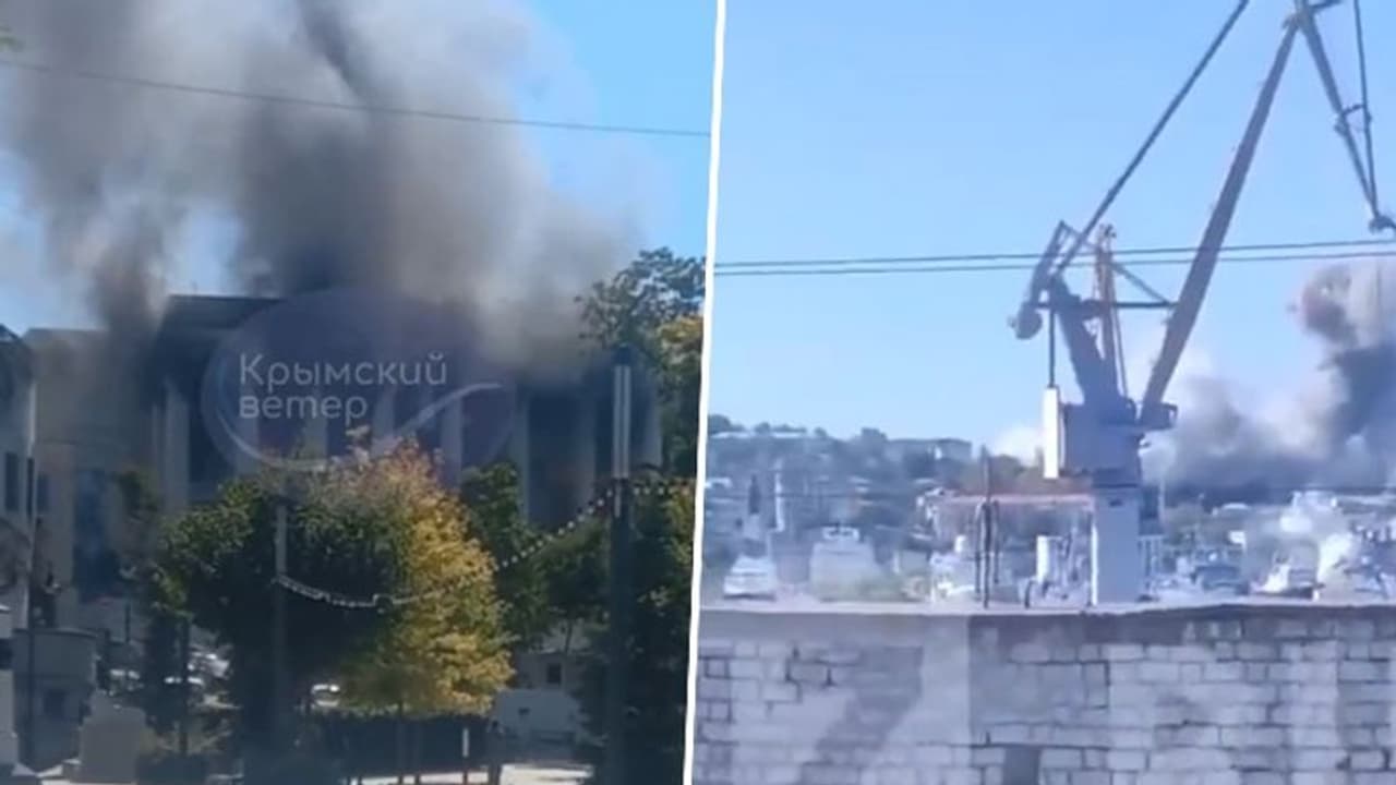 Russia claims Black Sea navy HQ in Crimea hit in Ukrainian missile attack; dramatic videos go viral WATCH Russia claims Black Sea navy HQ in Crimea hit in Ukrainian missile attack; dramatic videos go viral WATCH