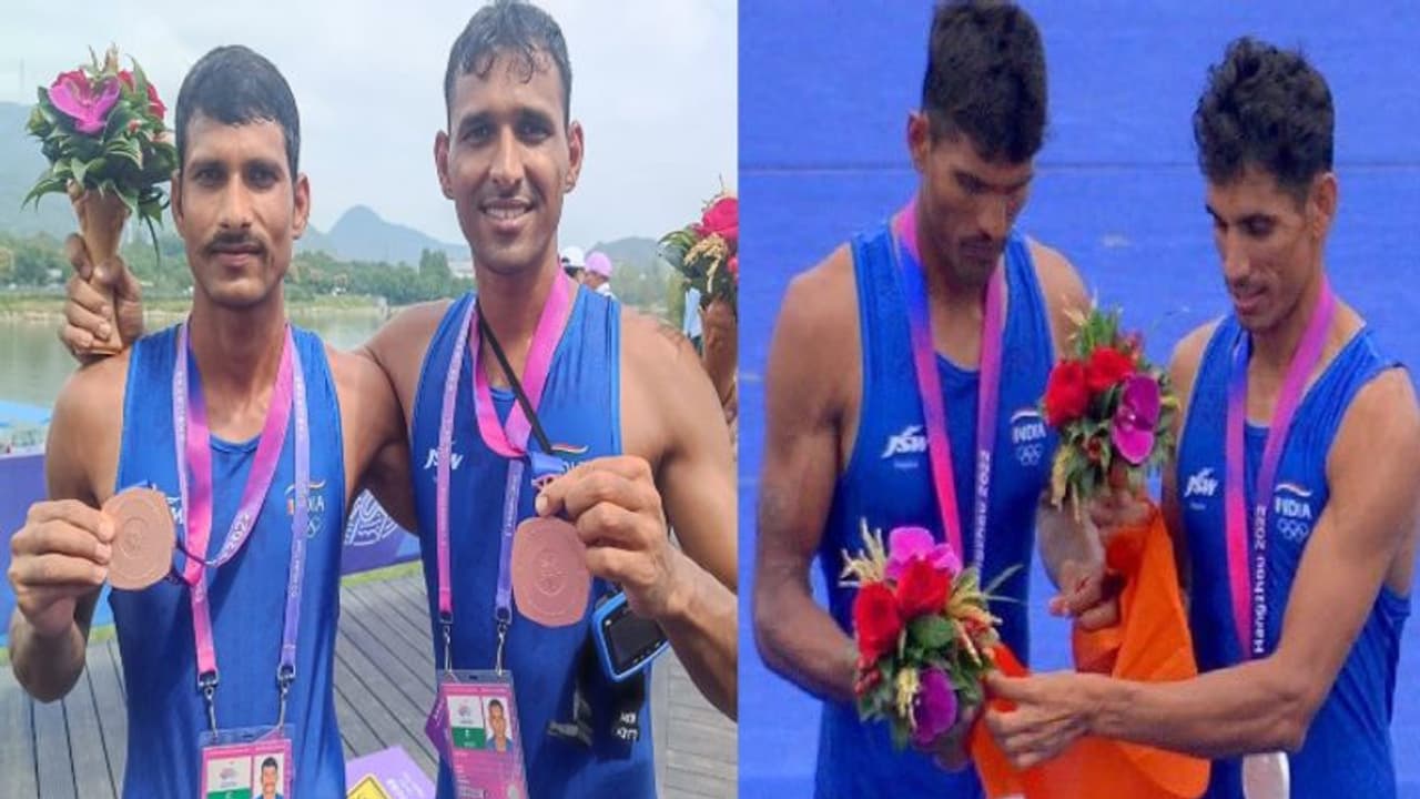 Hangzhu 2023 Rowing: படகுப் போட்டியில் இந்தியாவிற்கு 2 வெள்ளி, 2 வெண்கலம்: பதக்க பட்டியலில் 2ஆவது இடம்!