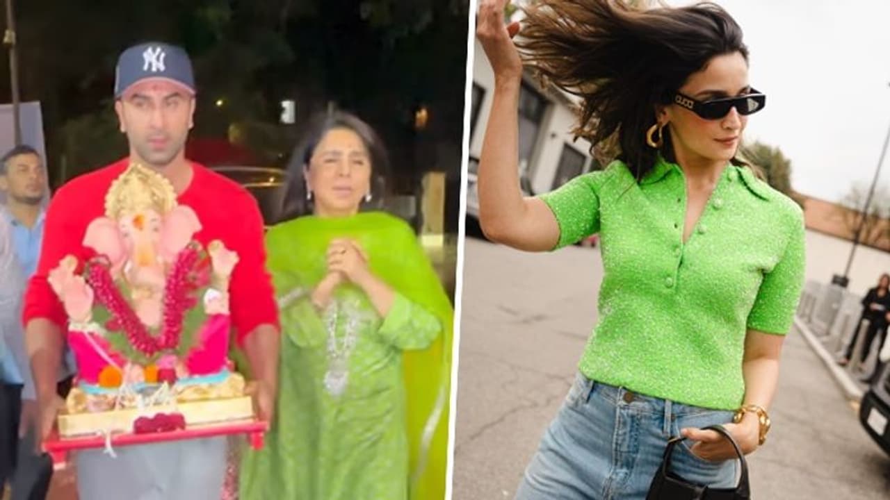 Where is Alia Bhatt? Netizens ask as actress misses Ganpati Visarjan Puja performed by Ranbir Kapoor and Neetu Where is Alia Bhatt? Netizens ask as actress misses Ganpati Visarjan Puja performed by Ranbir Kapoor and Neetu