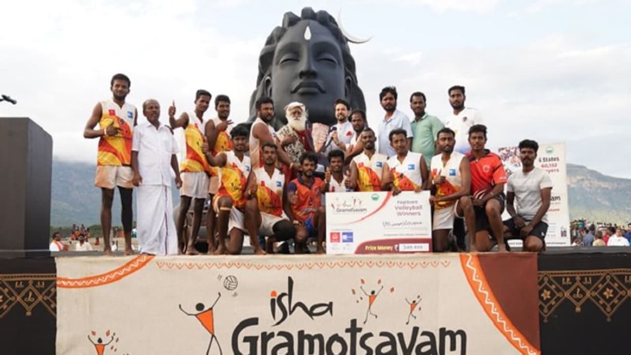 Isha Gramotsavam: Union sports minister Anurag Thakur applauds its role in breaking caste barriers Isha Gramotsavam: Union sports minister Anurag Thakur applauds its role in breaking caste barriers