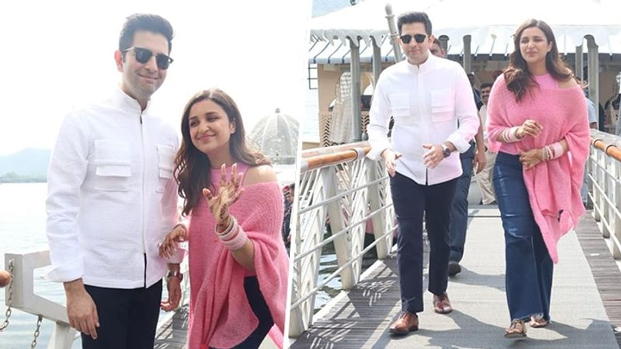 Parineeti Raghav's first official photo while leaving Udaipur as newlyweds wins hearts of fans