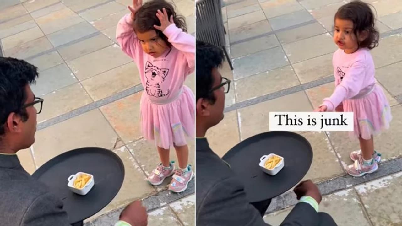 'നോ ജങ്ക് ഫുഡ്'; ഫ്രഞ്ച് ഫ്രൈസ് തിരികെ നല്കി കുരുന്ന്; വൈറലായി വീഡിയോ 'നോ ജങ്ക് ഫുഡ്'; ഫ്രഞ്ച് ഫ്രൈസ് തിരികെ നല്കി കുരുന്ന്; വൈറലായി വീഡിയോ