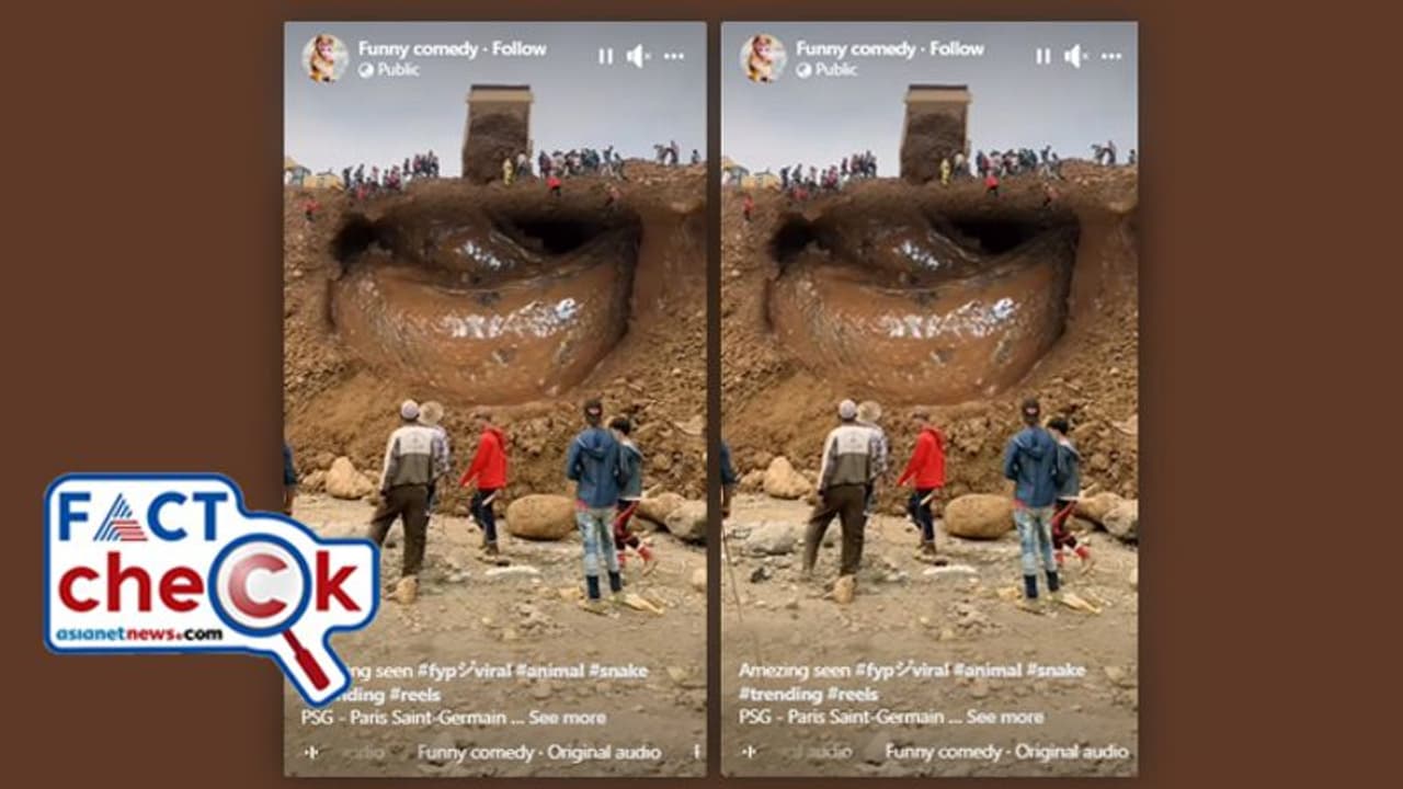 ഇത്ര വലിപ്പമുള്ള അനാക്കോണ്ടയോ? ഭൂമി തുരന്നുവന്ന് അതിഭീമന്‍! വീഡിയോ കണ്ട് ഞെട്ടി ആളുകള്‍ Fact Check