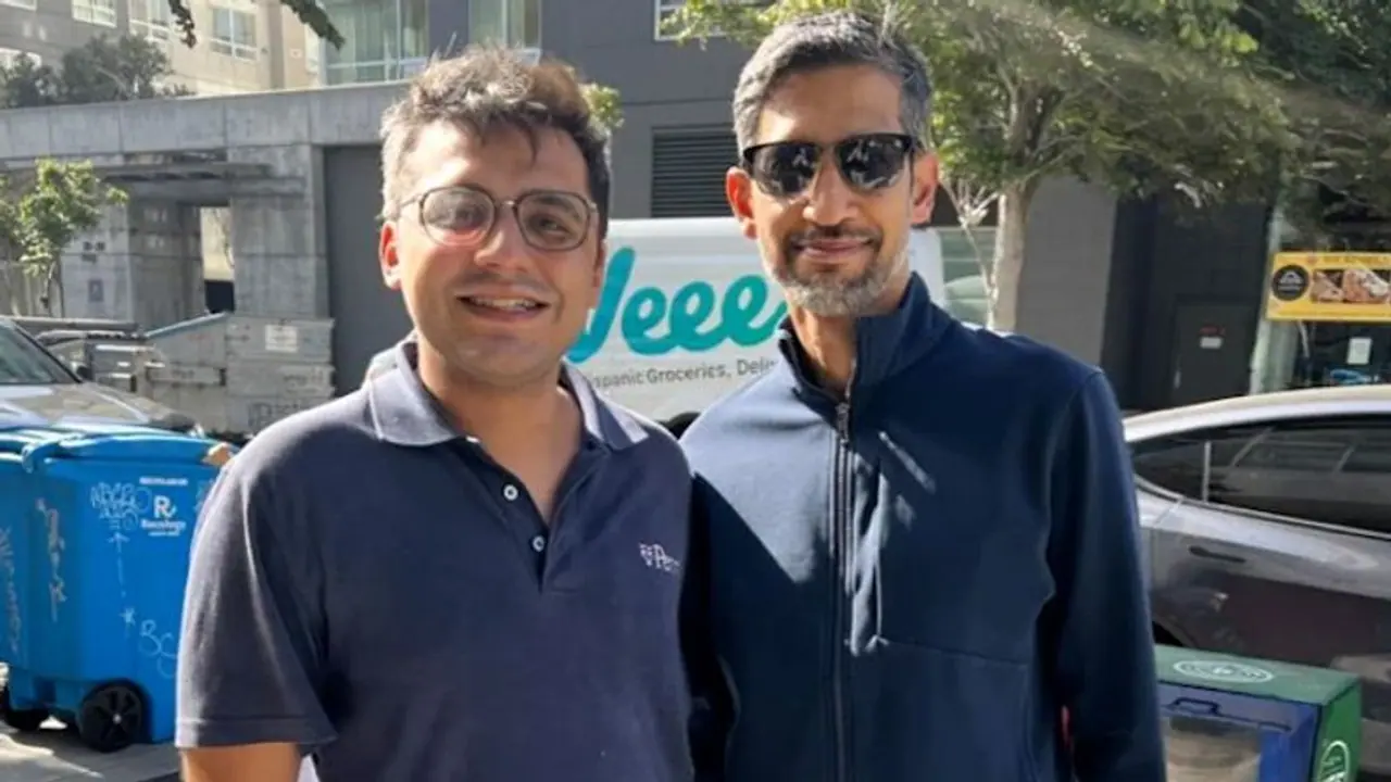 Viral photo: Bengaluru techie bumps into Google CEO Sundar Pichai on San Francisco street; netizens react Viral photo: Bengaluru techie bumps into Google CEO Sundar Pichai on San Francisco street; netizens react