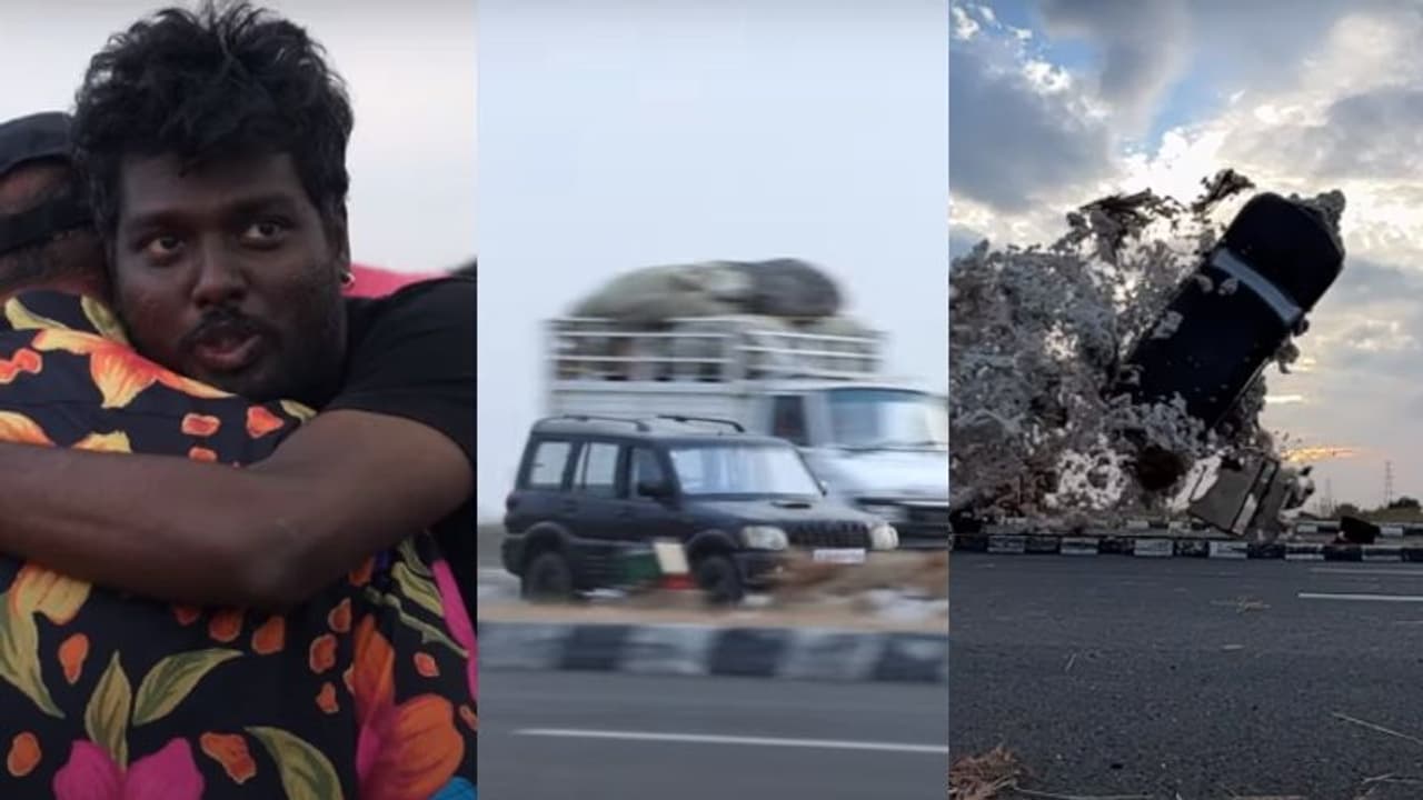 പറക്കും സ്കോര്പിയോ; 'ജവാനി'ലെ അപകടകരമായ ആ രംഗം ചിത്രീകരിച്ചത് ഇങ്ങനെ: വീഡിയോ പറക്കും സ്കോര്പിയോ; 'ജവാനി'ലെ അപകടകരമായ ആ രംഗം ചിത്രീകരിച്ചത് ഇങ്ങനെ: വീഡിയോ