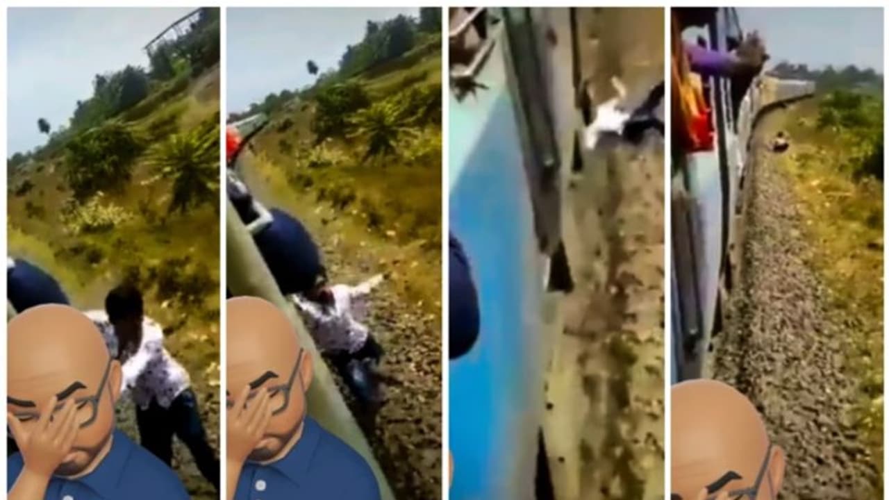ഓടുന്ന ട്രെയിനില്‍ നിന്നും റീല്‍സ് ഷൂട്ടിനിടെ കൈ വിട്ട് താഴേക്ക്; ഭയപ്പെടുത്തുന്ന വീഡിയോ ! 