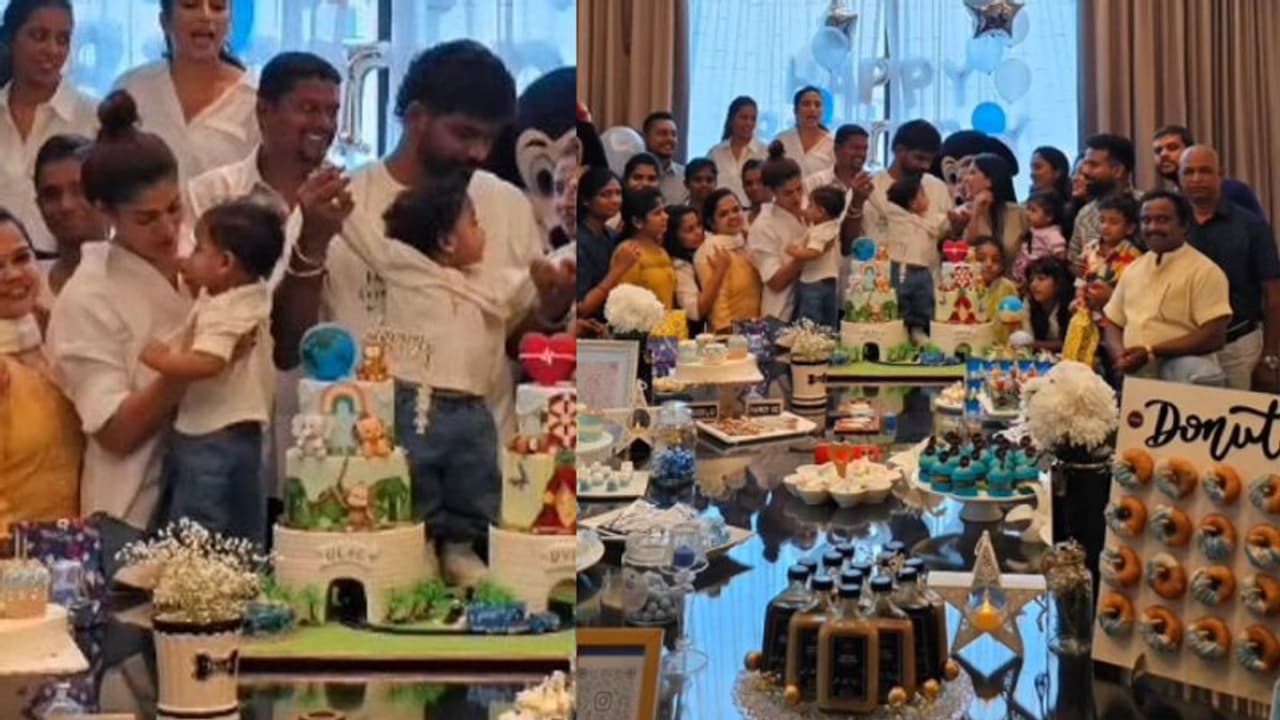 இதவச்சு ஒரு பேக்கரியே ஆரம்பிக்கலாமே! மகன்களின் பிறந்தநாளுக்கு மலைபோல் கேக்கை குவித்து வைத்த நயன்தாரா video