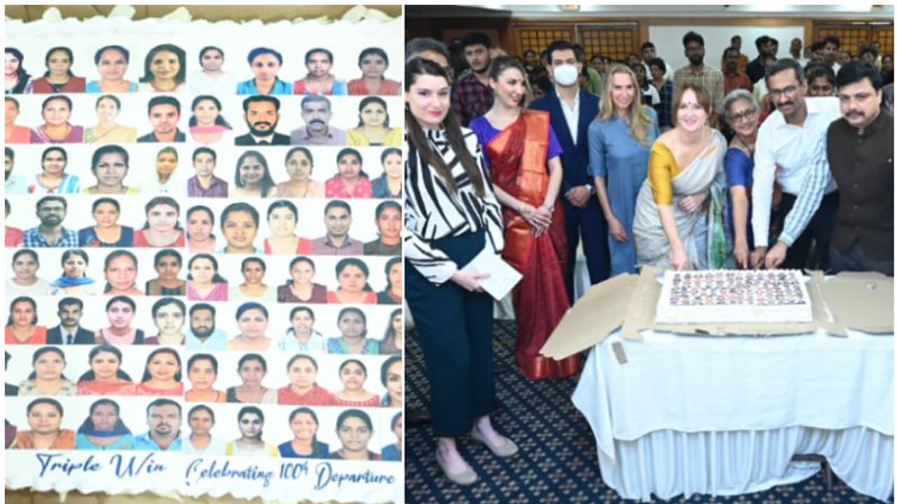 ട്രിപ്പിള് വിന് പദ്ധതി; കേരളത്തില് നിന്നും ജര്മ്മനിയിലെത്തിയ നഴ്സുമാരുടെ എണ്ണം 100 പിന്നിട്ടു ട്രിപ്പിള് വിന് പദ്ധതി; കേരളത്തില് നിന്നും ജര്മ്മനിയിലെത്തിയ നഴ്സുമാരുടെ എണ്ണം 100 പിന്നിട്ടു