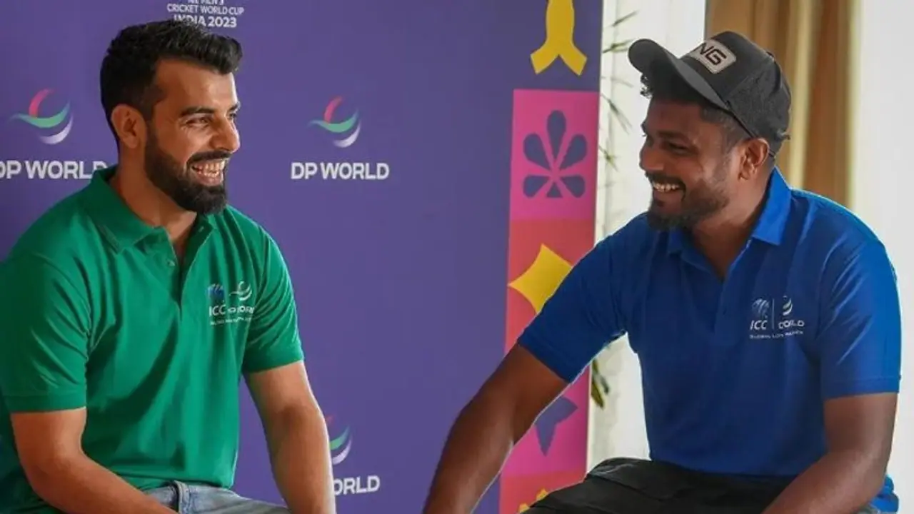 വൈറല് ഫോട്ടോ! പാകിസ്ഥാന് ഓള് റൗണ്ടര് ഷദാബ് ഖാനൊപ്പം സഞ്ജു സാംസണ്! അപൂര്വ ചിത്രങ്ങളുടെ യഥാര്ത്ഥ്യമറിയാം വൈറല് ഫോട്ടോ! പാകിസ്ഥാന് ഓള് റൗണ്ടര് ഷദാബ് ഖാനൊപ്പം സഞ്ജു സാംസണ്! അപൂര്വ ചിത്രങ്ങളുടെ യഥാര്ത്ഥ്യമറിയാം