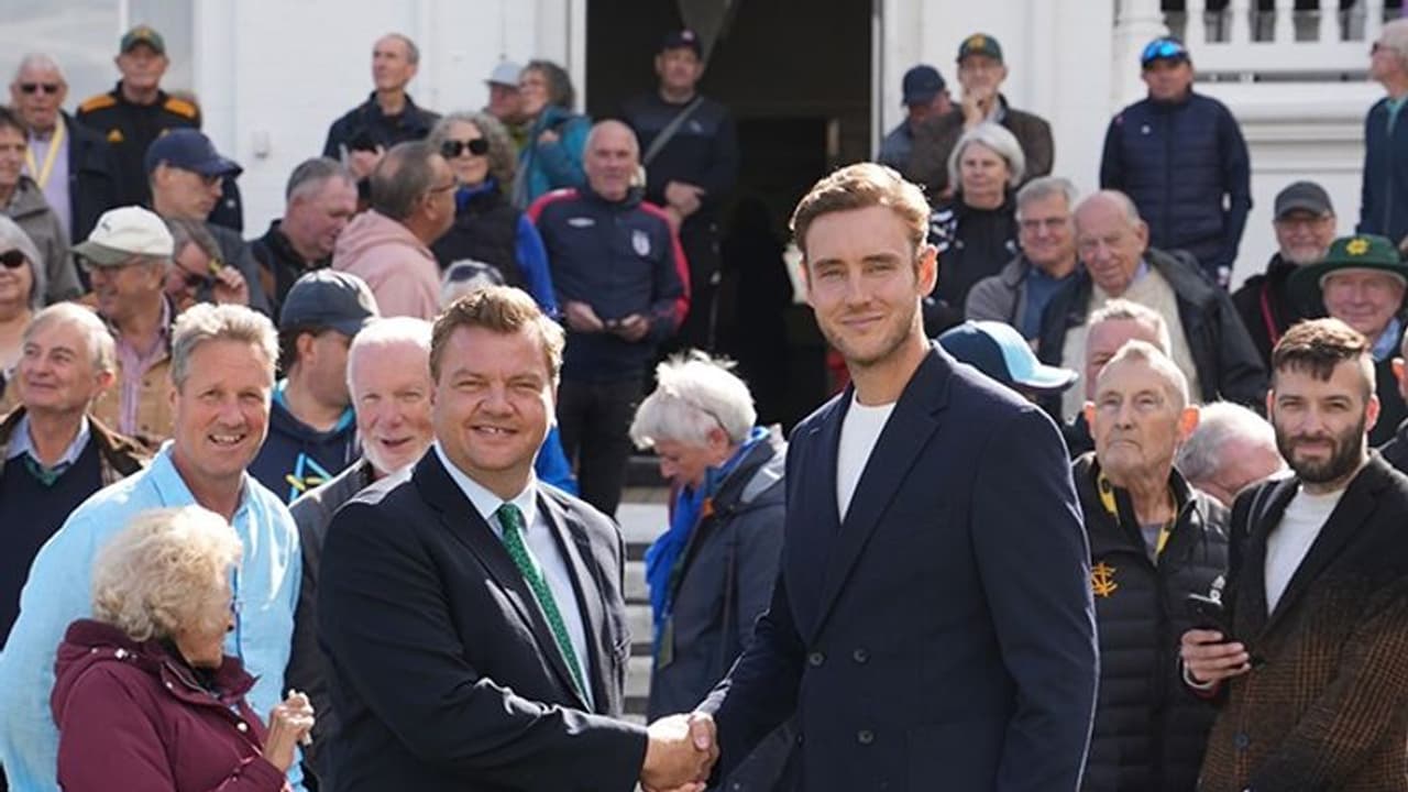 Trent Bridge's pavilion end renamed to honour England's Stuart Broad Trent Bridge's pavilion end renamed to honour England's Stuart Broad